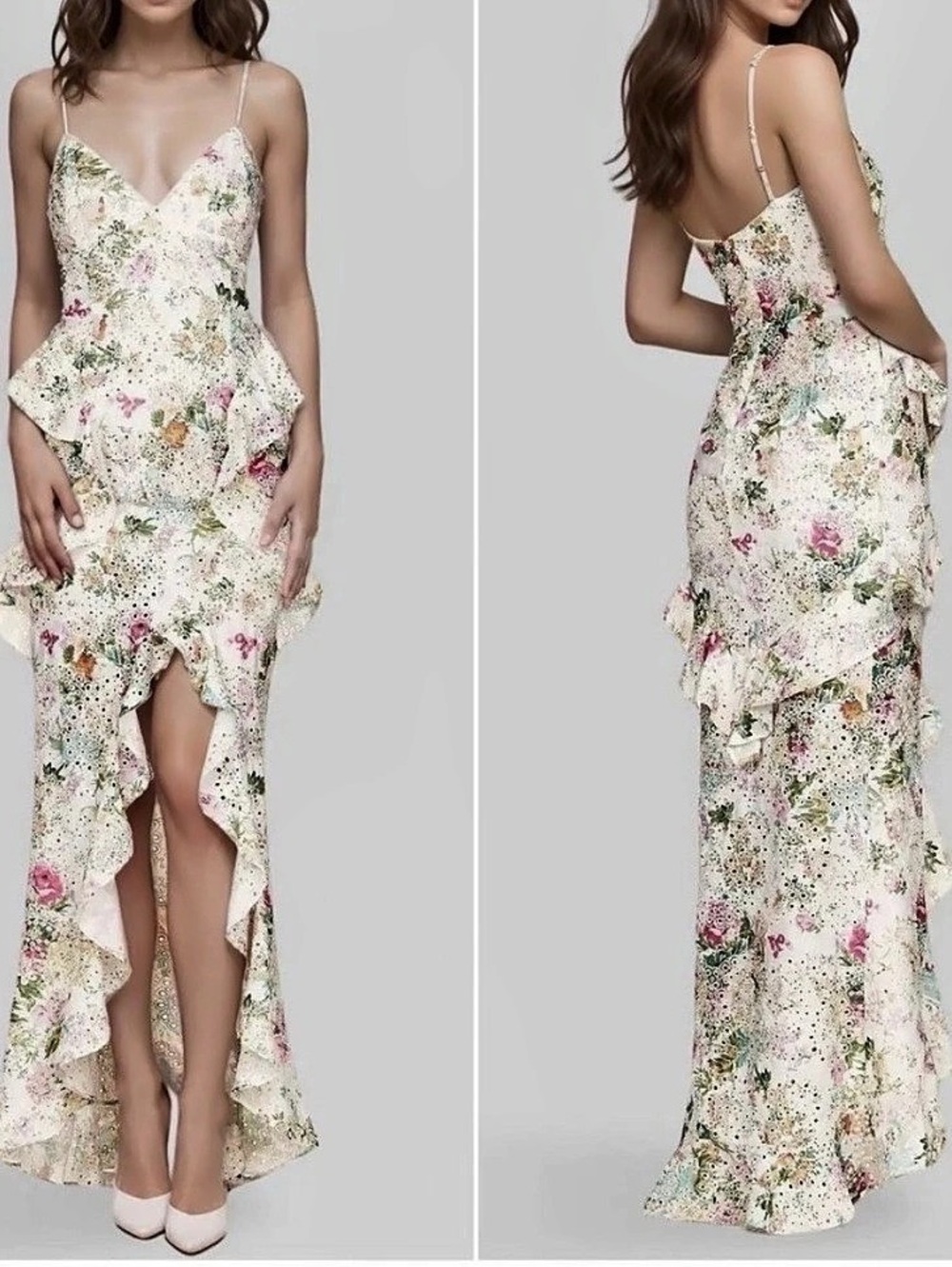 Nookie Darling Gown Floral Maxi Dress Size Small NWT